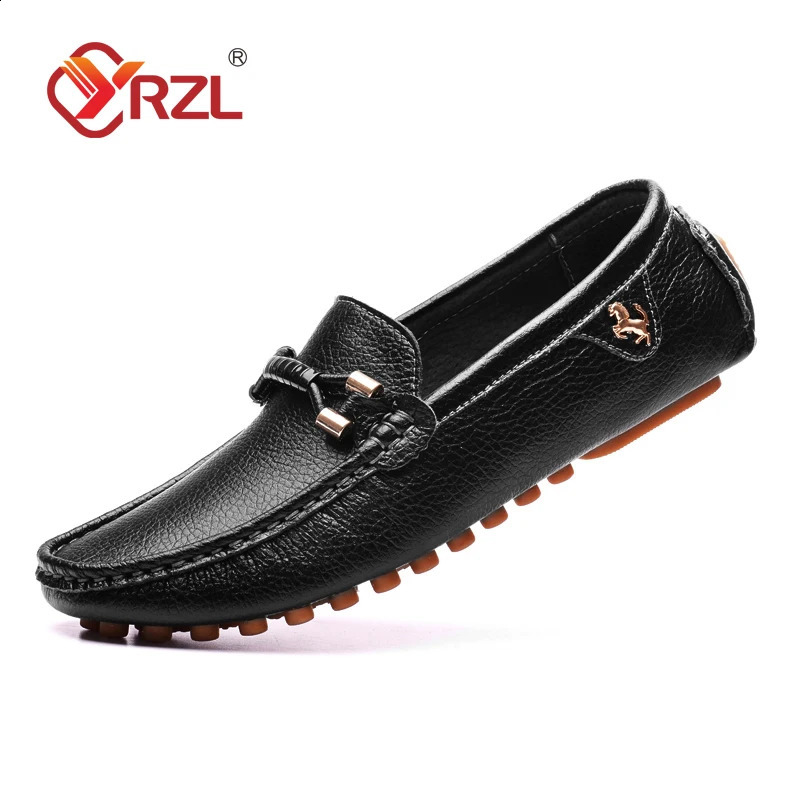 YRZL White Loafers for Men Size 48 Slip on Shoes Driving Flats Casual Moccasins for Men Comfy Male Loafers 240909