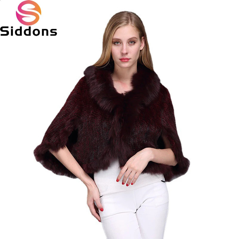 Women Natural Mink Fur Shawl Jacket Lady Knitted Mink Fur Scarf Shawl Lady Real Mink Fur And Fox Fur Collar Poncho Shawl Coat 240909