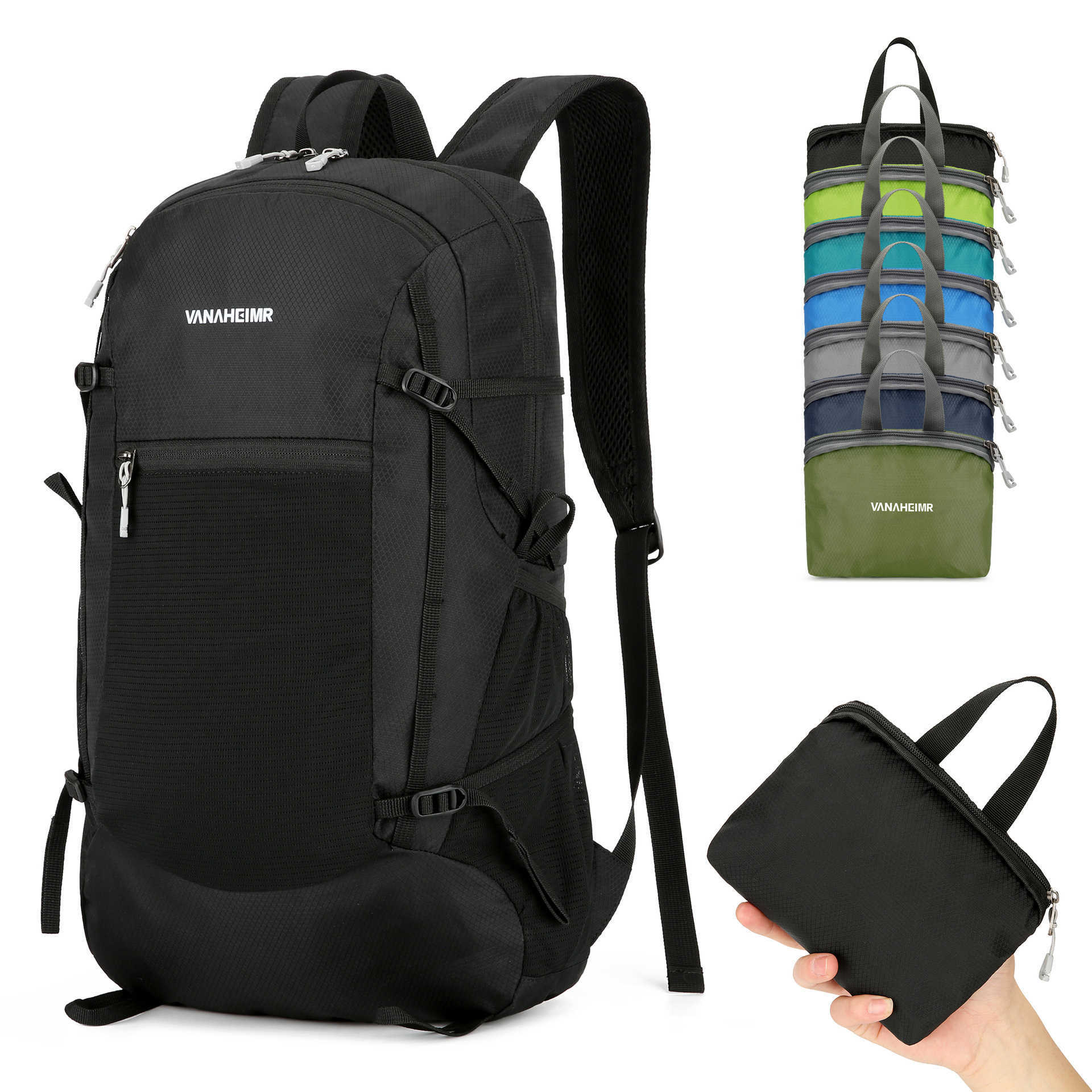 CMM Folding Bag Multi Functional Outdoor Lightweight Mountaineering Bag Folding Backpack Travel Waterproof Day Backpack