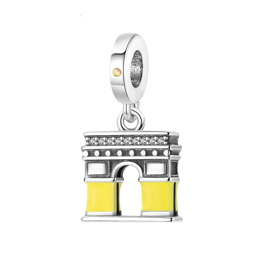 New 925 Sterling Silver Pendant Charm Architectural Series Romantic Cape Lighthouse Bead Fit Charms Silver 925 Original Bracelet DIY Jewelry Making Fo