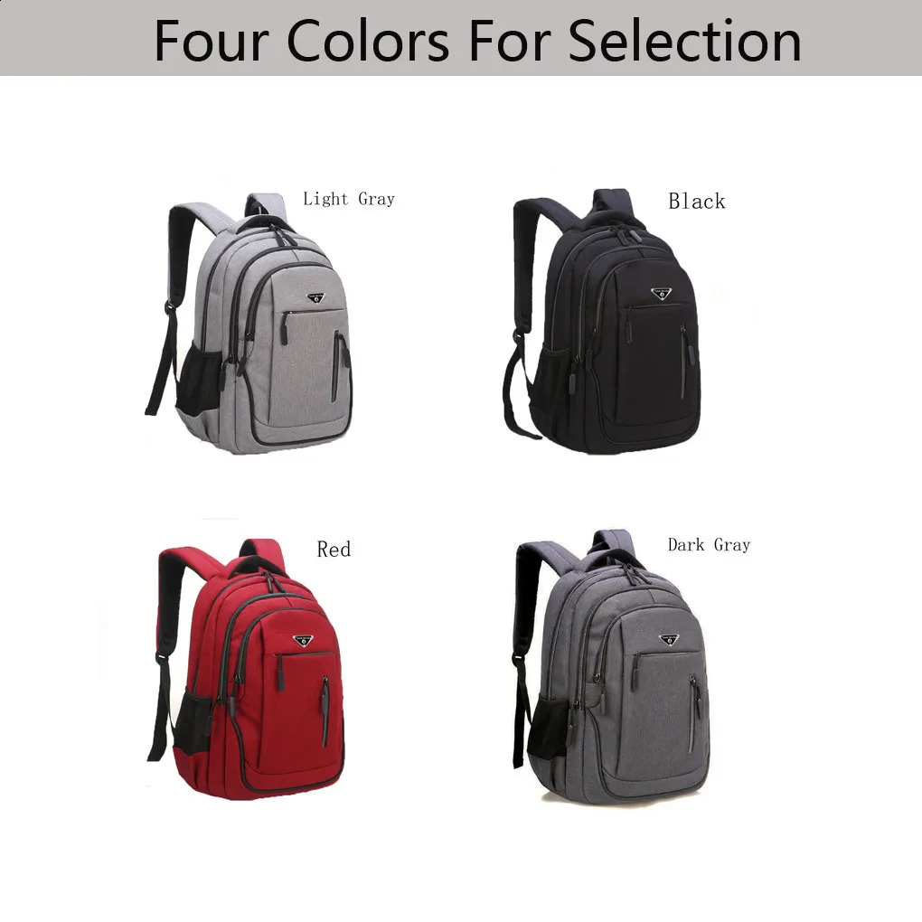 Men Backpack USB Charging Large Capacity Multi Layered Split Leisure Fashion Outdoor Travel Sports Business School Bags 240913