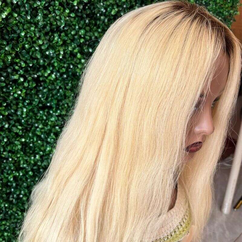 13X4 Ash Blonde Lace Front Wig Synthetic Wigs For Women Long Straight Light Blond Frontal Glueless Natural Haire Daily Party