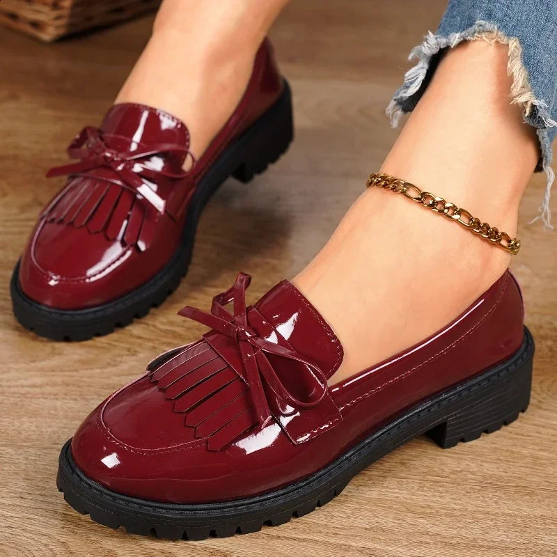 Summer Womens Simple Solid Color Fashion Round toe Mary Jane Shoes PU Leather Outdoor Leisure Office Womens High Heels 240914