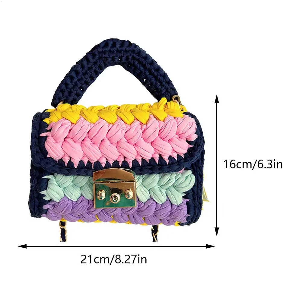 Home>Products>Fashion>Colorful crochet cross body bag>Womens homeless bag>Knitted handbag 240913