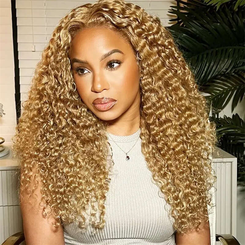 Ombre Brown Mixed 13X4 Synthetic Front Wigs Omber Honey Blonde Lace Frontal Wig Pre Plucked Haire With Baby Hair