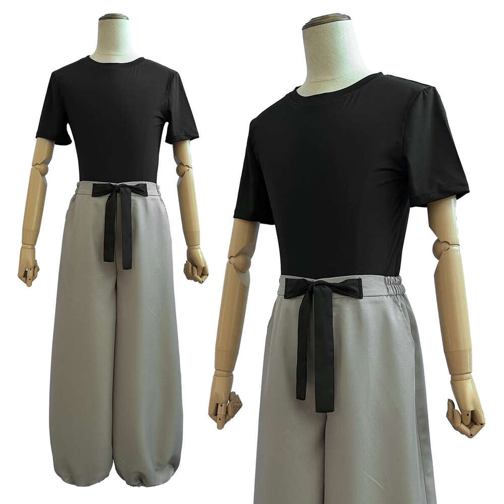 HOLOUN Jujutsu JJK Manga Anime Fushiguro Toji Satoru Gojo Cosplay Costume Wig T-Shirt Pants Rose Net Halloween Christmas Gift