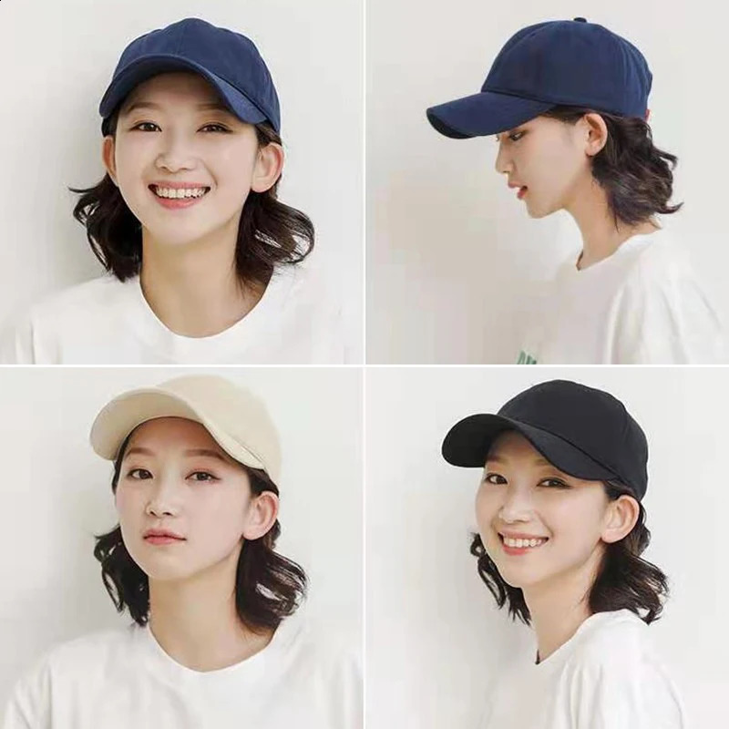 Unisex Plain Baseball Cap Men Women Cotton Sun Hats Korean Casual Outdoor Sports Fashion Caps 240906