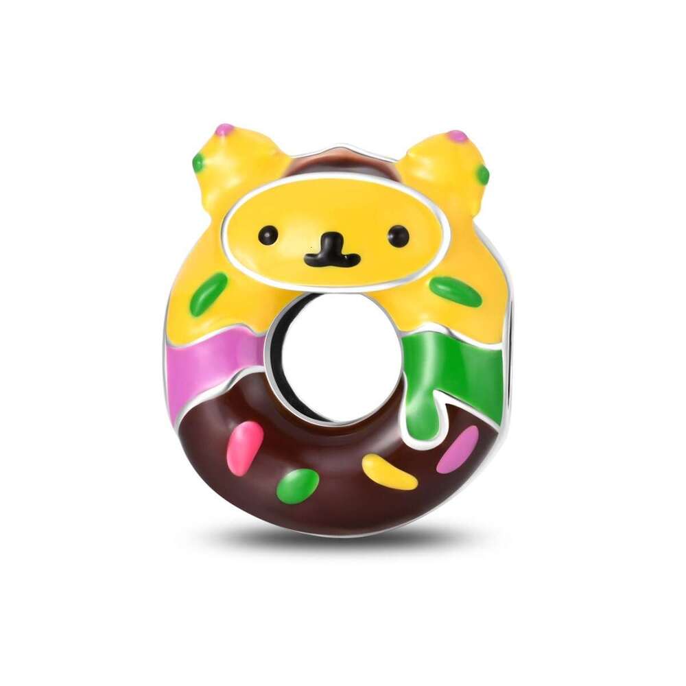 New 925 Sterling Silver Charm Doughnut Cartoon Series beads Fit Charms Silver 925 Original Bracelet DIY Jewelry Making For women Gifts