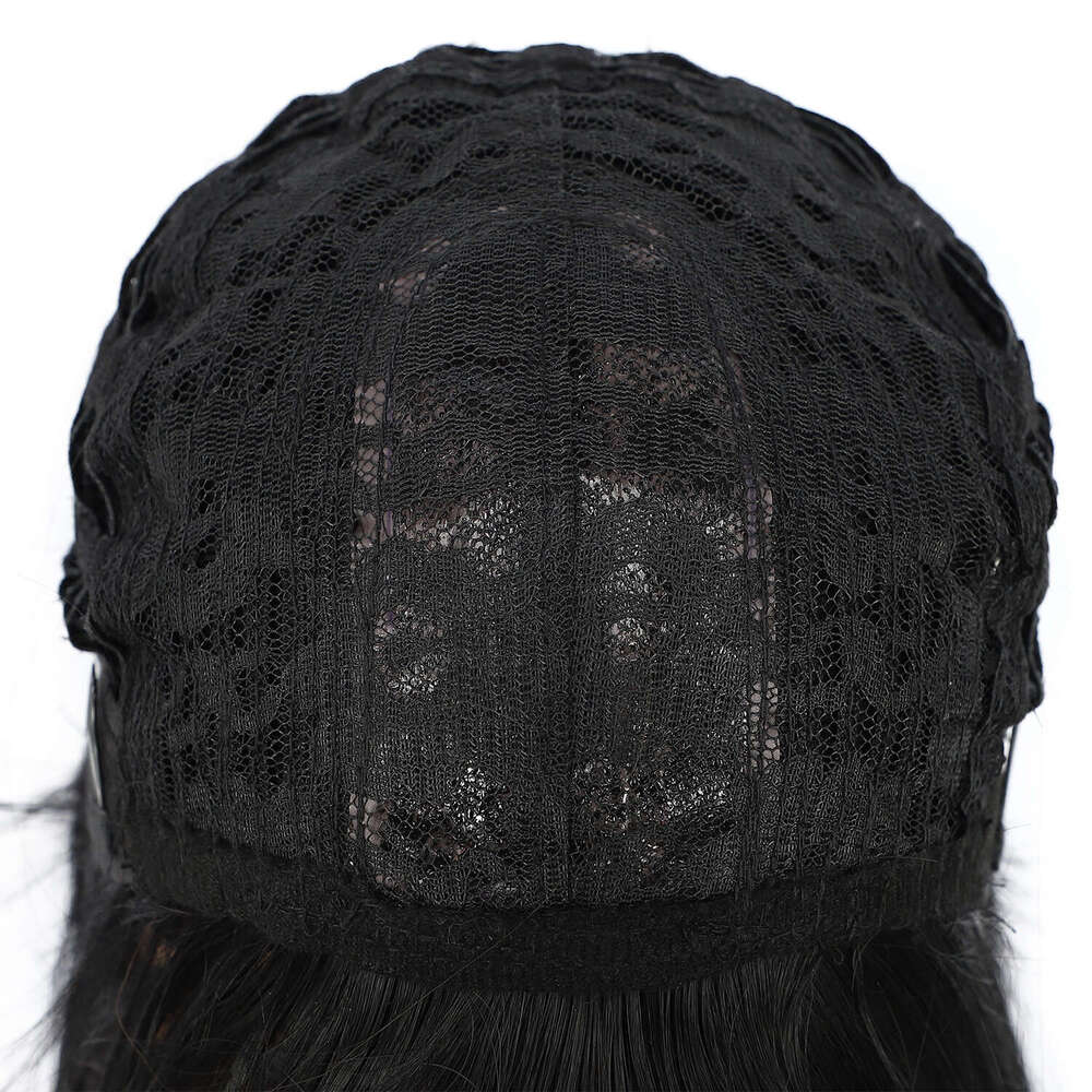 613 Synthetic None Lace Wave With Bangs For Women Blonde Color Full Hine Made Daily Use Cosplay Wig