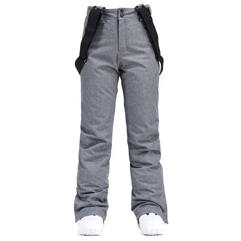 New Women Men's 2025 Ski Winter Warm Snowboarding Waterproof Outdoor Sports Snow Pants Overalls Thickening Skiing Trousers