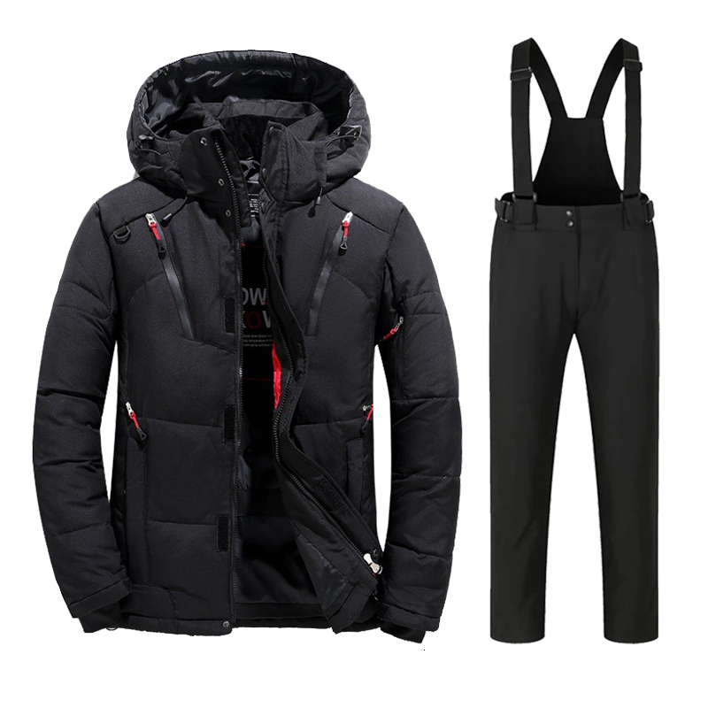 New Ski Suit Men Winter Snow Parkas Warm Windproof Outdoor Sports Skiing Down Jackets And Pants Male Snowboard Wear Overalls