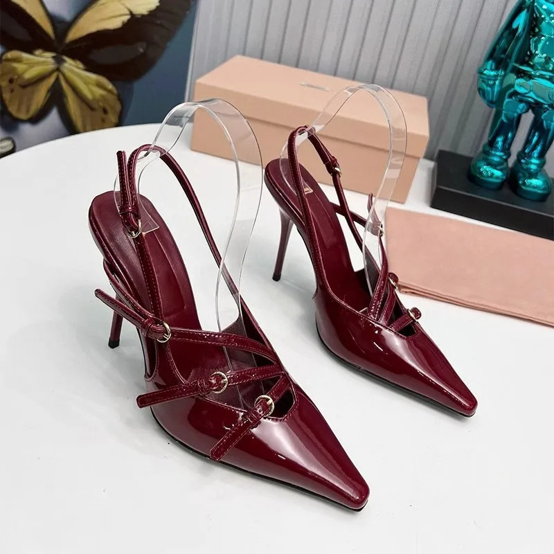 Spring and Summer Womens High Heels Strap Stiletto High Heel Sandals Versatile High Heels 240914