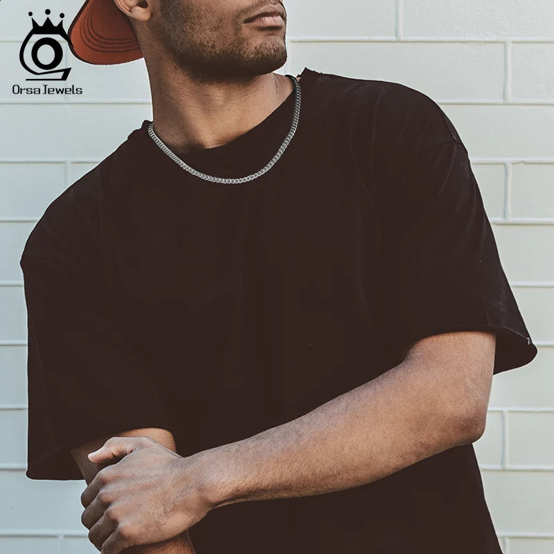 ORSA JEWELS Solid 925 sterling silver Italian 36mm 5mm 7mm diamond cut Cuban link chain bracelet suitable for women 7 inches 8 9 SB104 240912