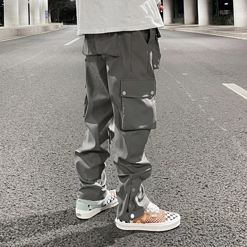 High Street Functional Hip Hop Cargo Pant Harajuku Fashionable Multi-pocket Cargo Trousers Men Women Streetwear Loose Casual 240911