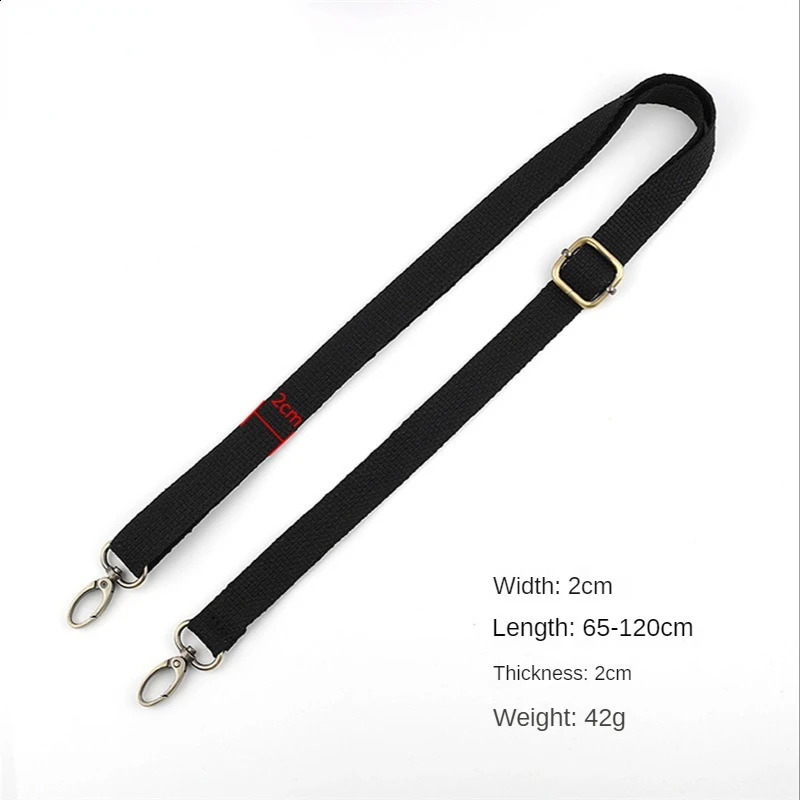 65-120cm Bag Strap Solid Color DIY Canvas Straps Adjustable Crossbody Bag Accessories Replacement Laptop Camera Shoulder Strap 240909