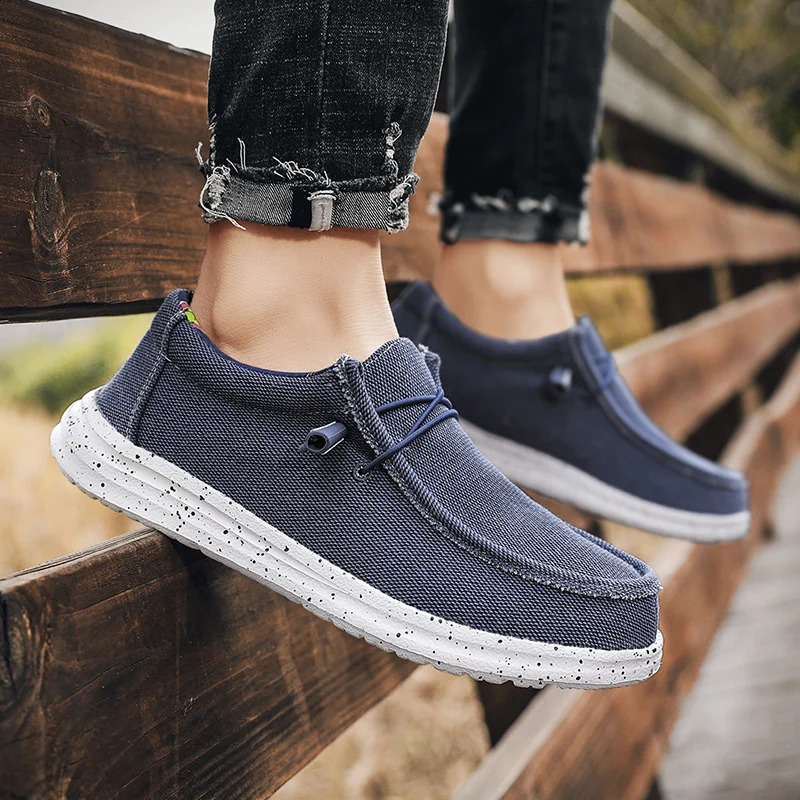 Men Shoes Soft Slip on Loafers For Men Moccasins Male Driving Shoes Classics Canvas Sneakers 240909
