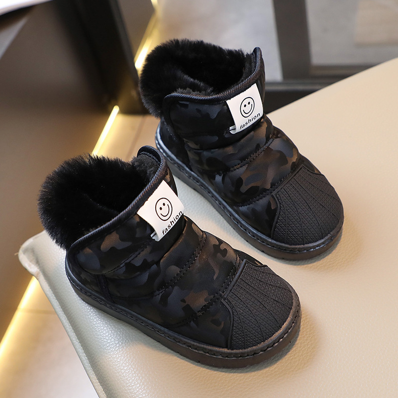 Free Shipping New Designer Men Womens Snow Kids Winter Cotton Baby Warm Fur Furry Shoes Mini Black Pink Blown Boots 71c7