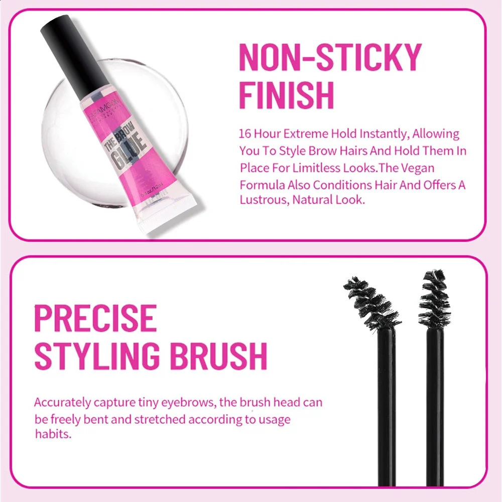 3D Eyebrow Styling Gel Waterproof Transparent Quick Dry Eyebrow Long-lasting Wax Set Brow Lifting Eyebrow Enhancers Makeup 240914