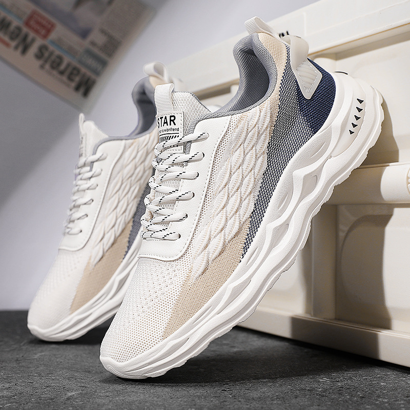 Men's Running Shoes: Breathable Sports Sneakers for Trendy, Versatile 2024 Style f6b9