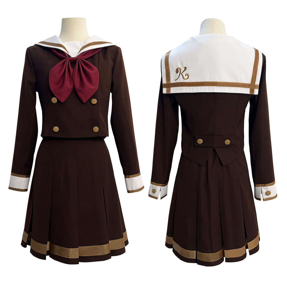 HOLOUN Sound Euphonium Anime Okame Kumiko Kato Hazuki Kawashima Cosplay Costume School Uniform JK Skirt Bow Tie Coffee Color