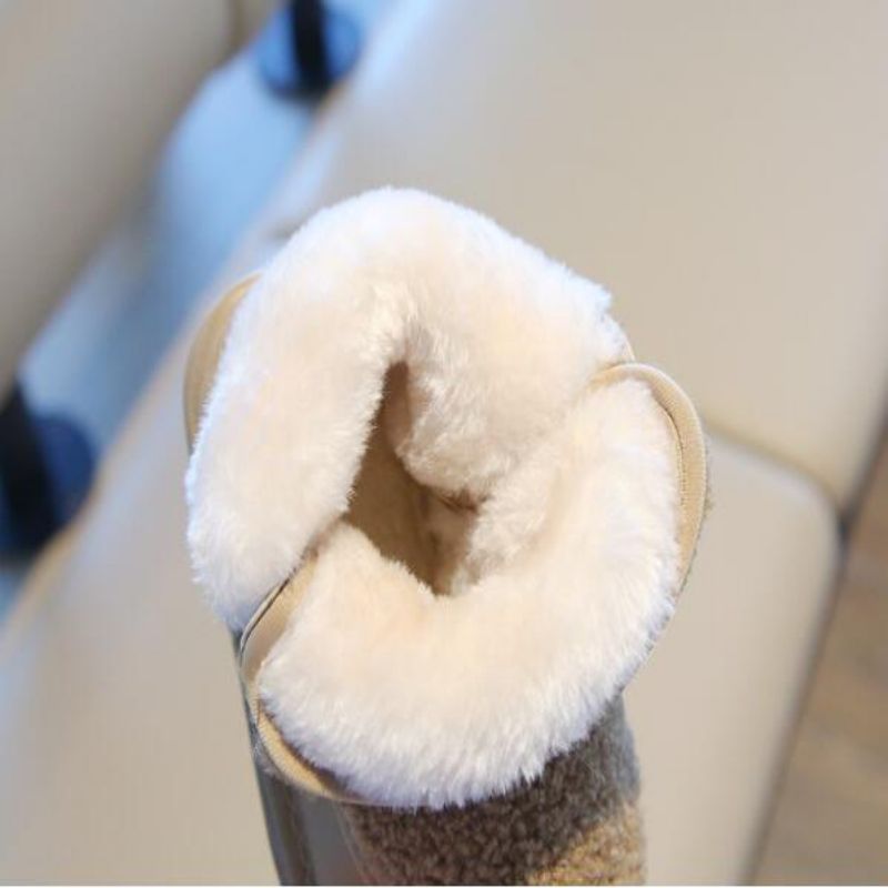Children's Thick Fleece Snow Boots - Unisex Winter Edition with Warm Material for 2024