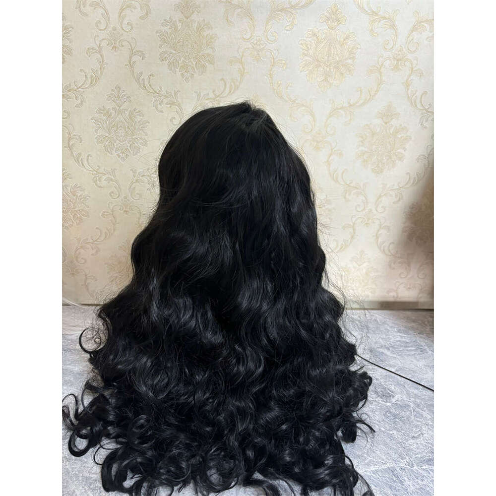 13X4 Synthetic Pre Plucked 180 Density 26 Inch HD Body Wave Lace Front For Black Women Glueless Wigs