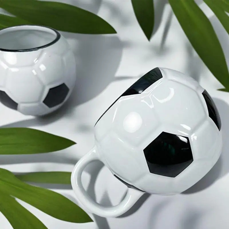 400ml Football Coffee Cup Funny Football Mug Coffee Mug Sports Mug Desk Decor Ceramic Mug Soccer Drinking Cup Large Capacity 240910