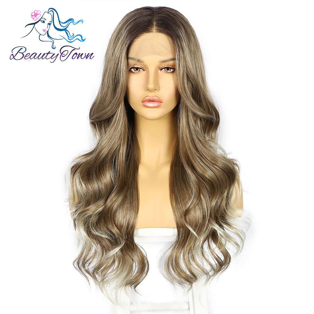13X3 Blonde Glueless Cosplay Synthetic Wig High Quality Lace Front Hair Lolita Wigs For Women