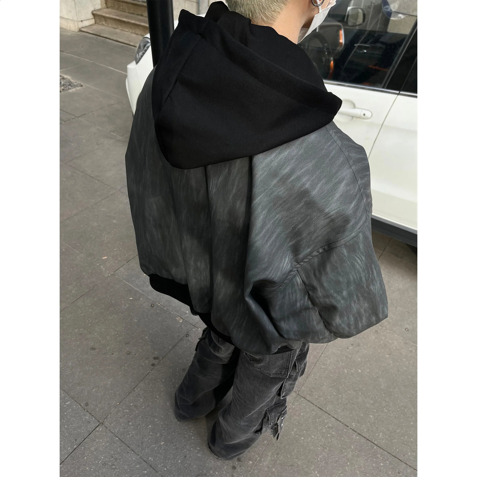 UMI MAO American Retro Work Jacket Mens 2024 Spring Autumn Two-piece Hooded Leather Jacket Top 240905