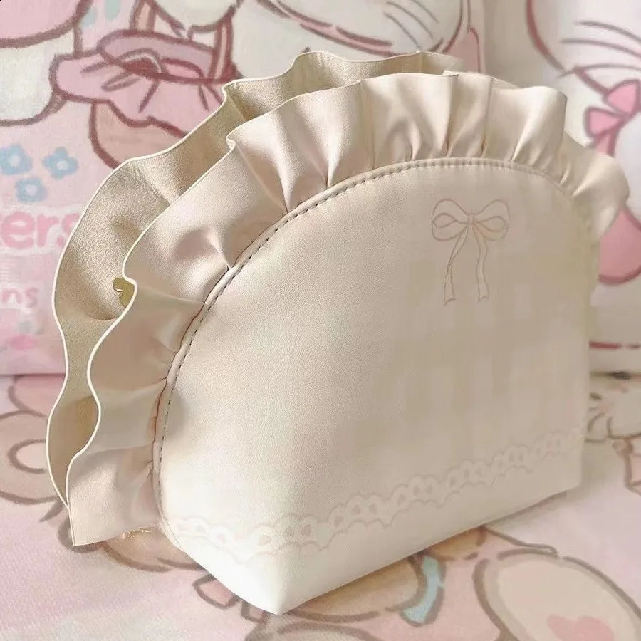 Kawaii Mikko Cosmetic Bag Cute Anime Student High-Capacity Pencil Case Cartoon Shell Bags Accessories for Birthday Gift Girl 240913