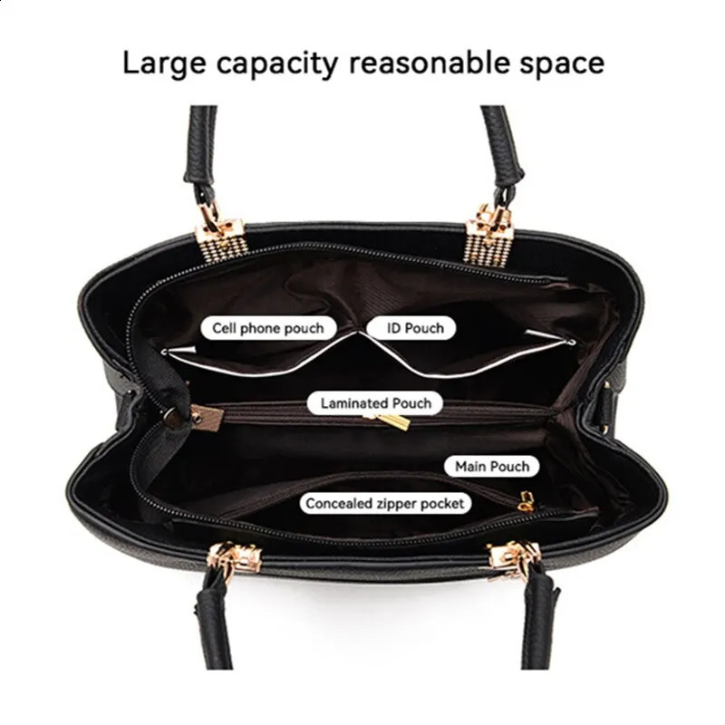 Fashion Solid Color With Bow One Shoulder Bag Portable Bandolera Casual Satchel Large Capacity Crossbody Handbag For Women 240914
