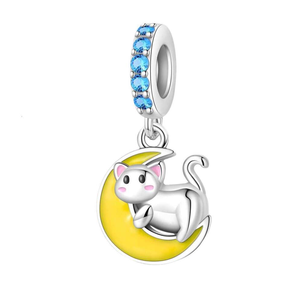 New Family Style 925 sterling silver Cat Beads charms Fit Original Bracelet DIY Accessories Jewelry For women's Gifts