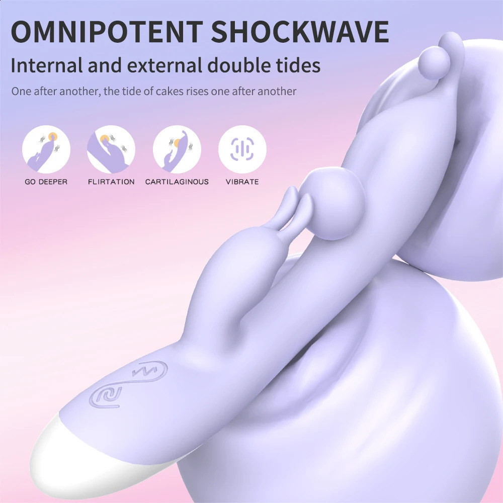 Rabbit vibrator female vaginal massager Clit stimulator Gspot dildo adult sex toy 240914