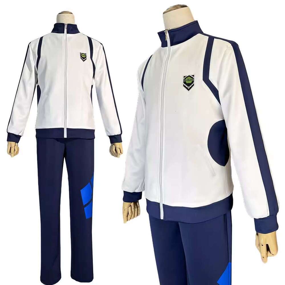 HOLOUN Blue Lock Anime Reo Nagi Bachira Isagi Chigir Cosplay Costume Full-Zip Pocket Sportswear Tracuit Embroidery Hoodie