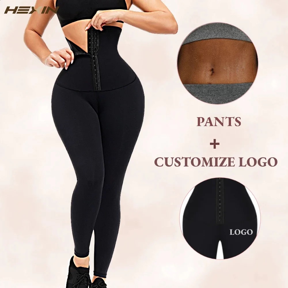 Women Fajas Leggings Waist Trainer Leggings High Waisted Tummy Control Slimming Pants Weight Loss Body Shaper Workout Fittness 240910