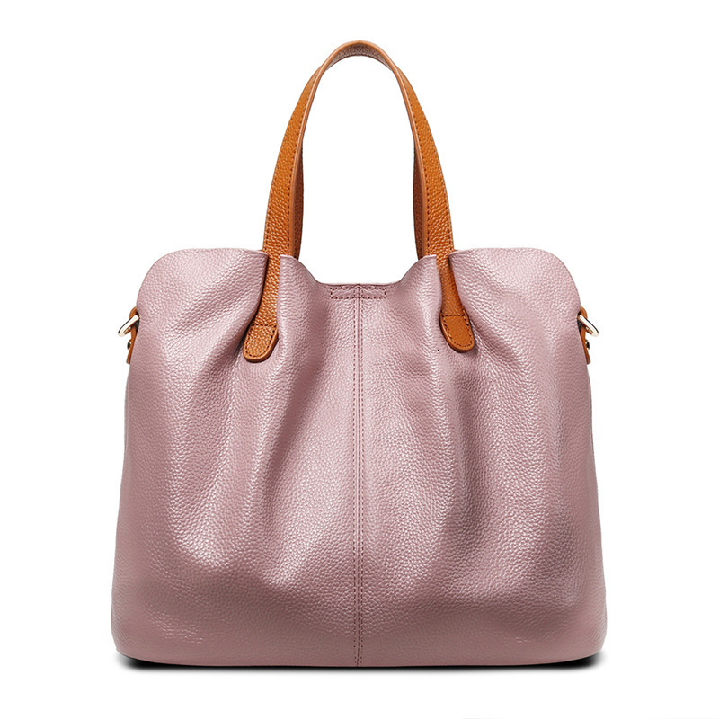 Commuting Top Cowhide Mother And Son Handbag High-end Fashion Designer Crossbody Bag Suitable For Women Leather High-end Down Large Capacity Crossbody