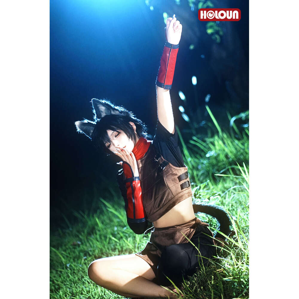 HOLOUN Delicious In Anime Izumi Hitomi Asebi Cosplay Costume Wig Tops Skirt Vest Scarf Cos Convention Halloween Christmas