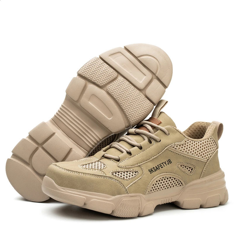 Unisex Safety Shoes Men Work Sneakers Indestructible Safety Boots Women Shoes Men Steel Toe Shoes Sport Style 240904