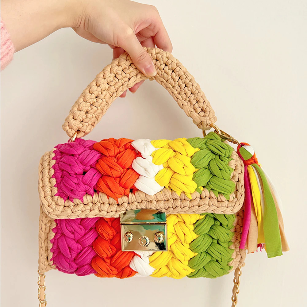 Home>Products>Fashion>Colorful crochet cross body bag>Womens homeless bag>Knitted handbag 240913