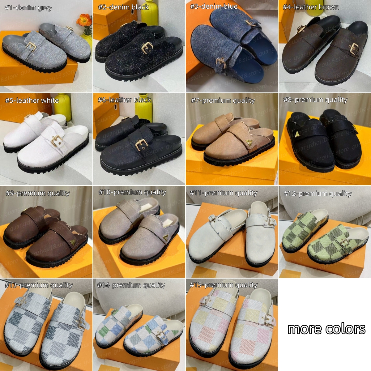 (go off picture not the description) 10A Premium Designer Baotou Slippers with Fur no Fur Women Men's Outdoor Shoes with Letter Printing