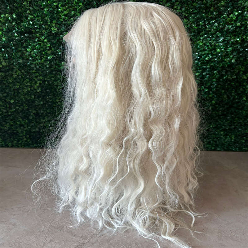 Soft Preplucked Ash Blonde White 26Inch 180 Density Straight Lace Front Wig Synthetic With Baby Hair Glueless Daily Wear Wigs