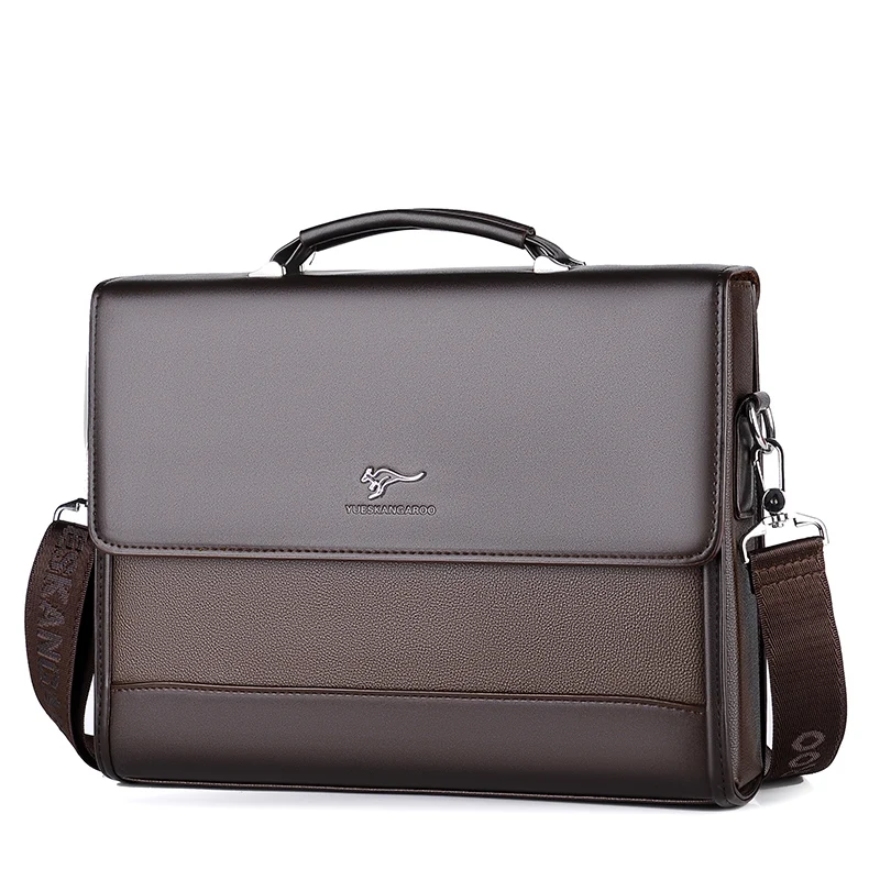Male Handbags Pu Leather Men's Tote Briefcase Business Shoulder Bag for Men 2024 Brand Laptop Bags Man Organizer for Documents