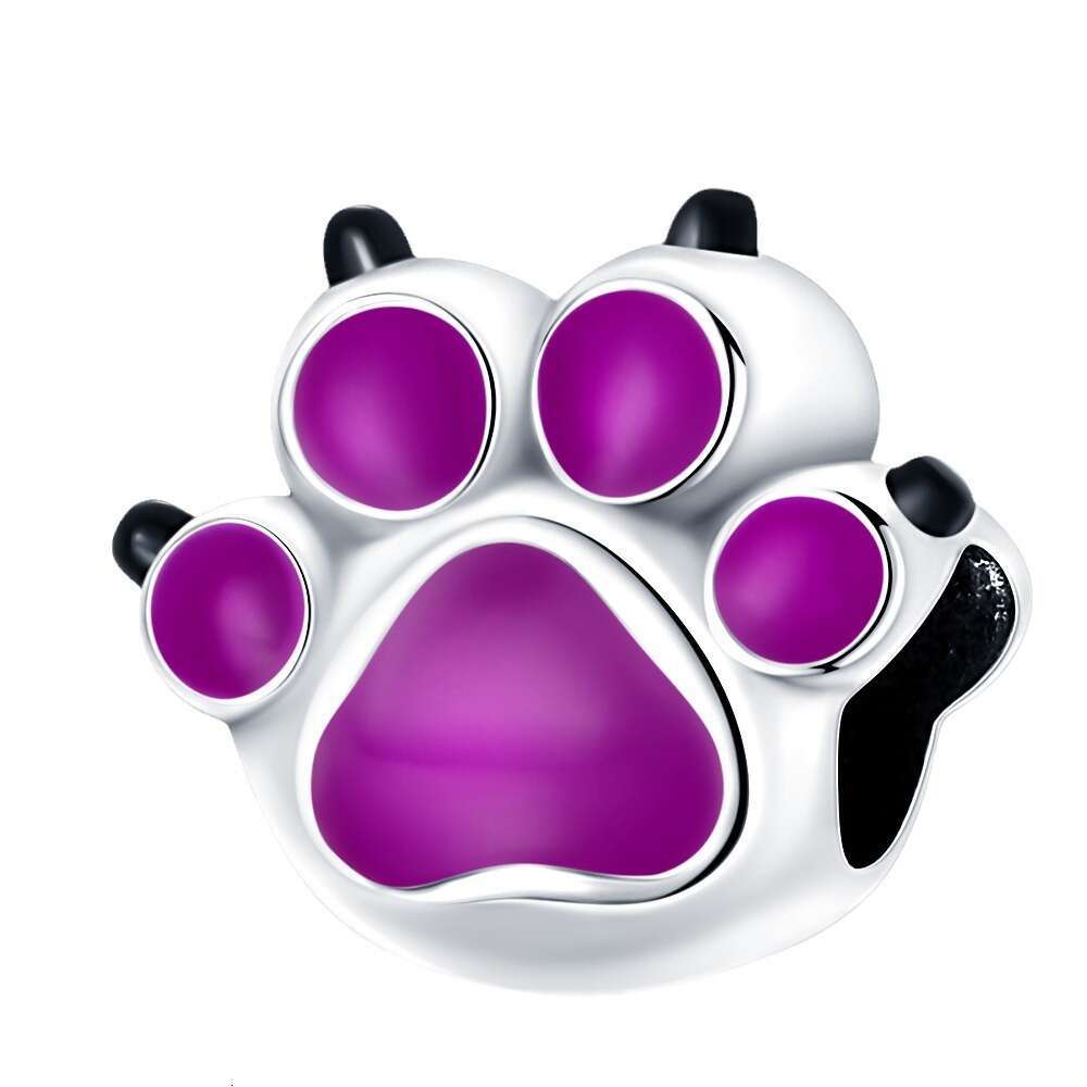 New 925 Sterling Silver Charm Colorful and Cute Claw Beads Fit Charms Silver 925 Original Bracelet DIY Jewelry Making For women Gifts