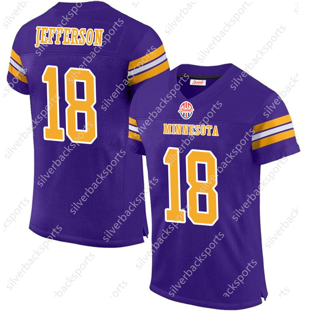 18 Justin Jefferson 9 J.J. McCathy Mens Youths Football ed Jerseys 22 71 Christian 97 Harrison 24 Camryn Womens Custom jersey