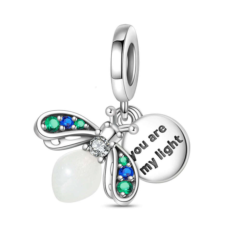 New Family Style Night Light Chameleon Firefly Beads Charms Pendants Fit 925 Sterling silver Original Bracelet DIY Gifts For Women