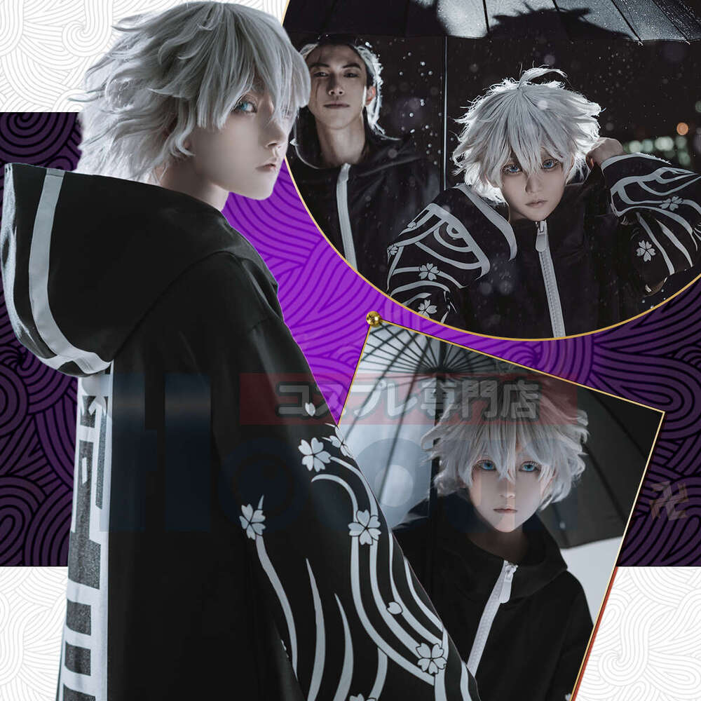 HOLOUN Tokyo Anime Brahman Senju Kawaragi Cosplay Costume Jacket Coat Over Size Black Golden Color Printed Wers Gift