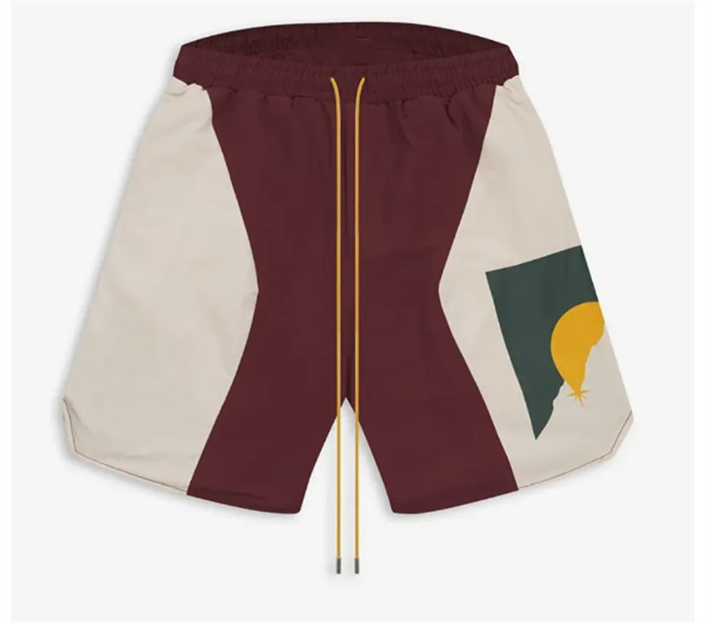 Summer Beach Shorts Top Quality Print Hip Hop Loose Mens Womens Drawstring Shorts With Tags