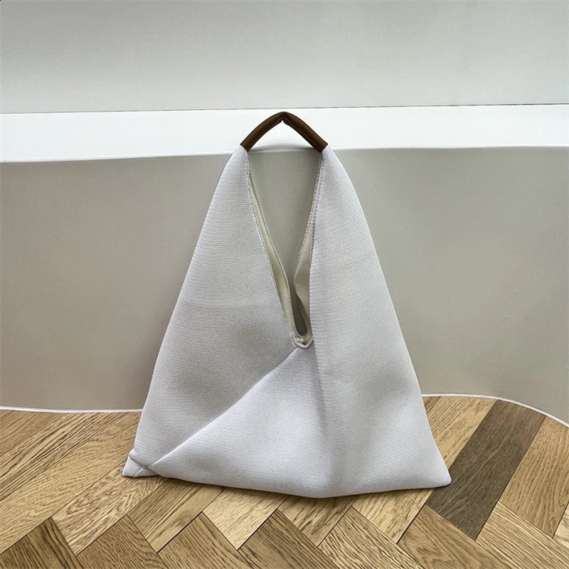 Petscog Women Tote Hobo Handbag Triangle Summer Mesh Net Beach Bag Large Capacity Elegant Shoulder Bags 240913