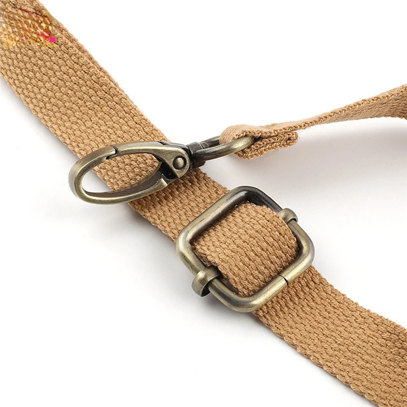 65-120cm Bag Strap Solid Color DIY Canvas Straps Adjustable Crossbody Bag Accessories Replacement Laptop Camera Shoulder Strap 240909