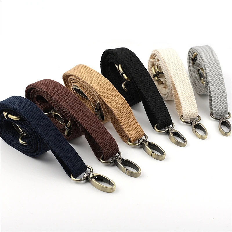 65-120cm Bag Strap Solid Color DIY Canvas Straps Adjustable Crossbody Bag Accessories Replacement Laptop Camera Shoulder Strap 240909